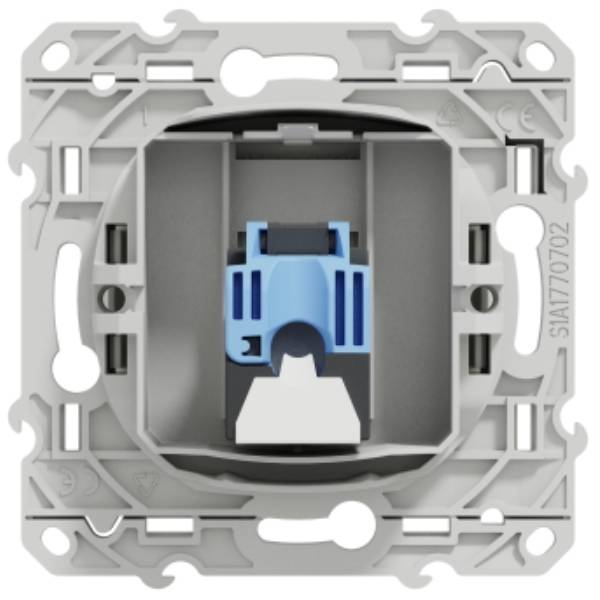 Schneider Electric - Prise RJ45 Blanc ODACE grade 3 cat. 6 STP à vis SCHNEIDER ELECTRIC S520476 - Image 3