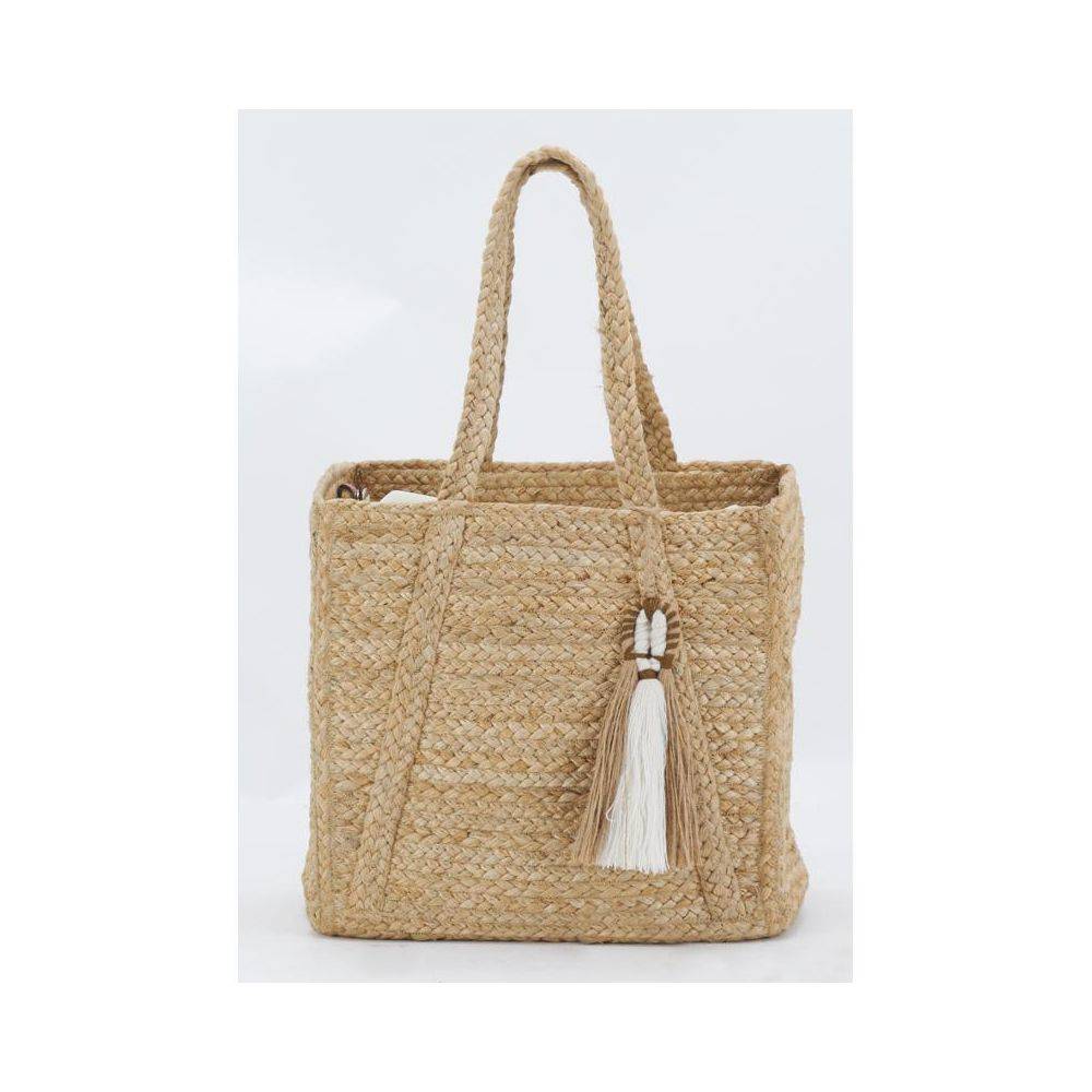 Aubry Gaspard - Sac rectangulaire en jute naturel - Imagen 3