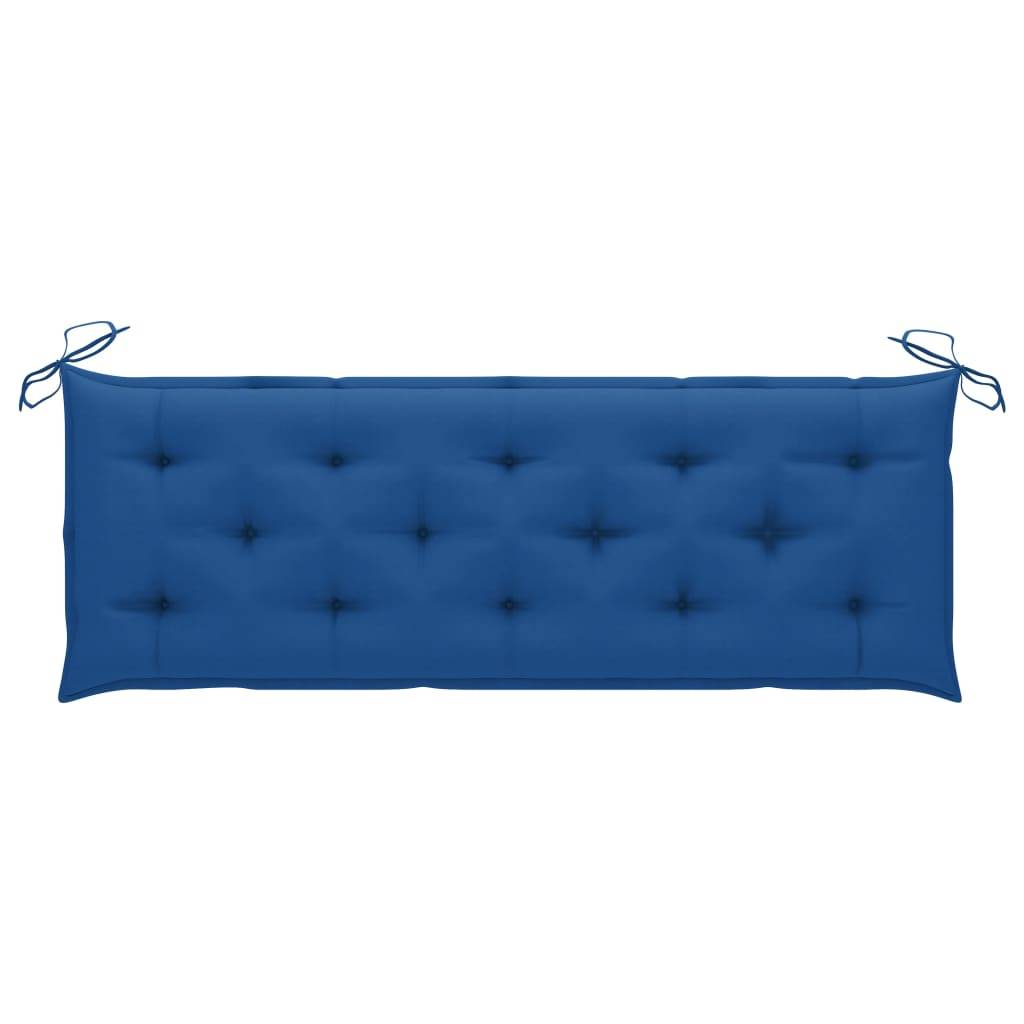 Helloshop26 - Banc de jardin meuble de patio d'extérieur terrasse avec coussin 157 cm bois d'acacia massif - Imagen 7