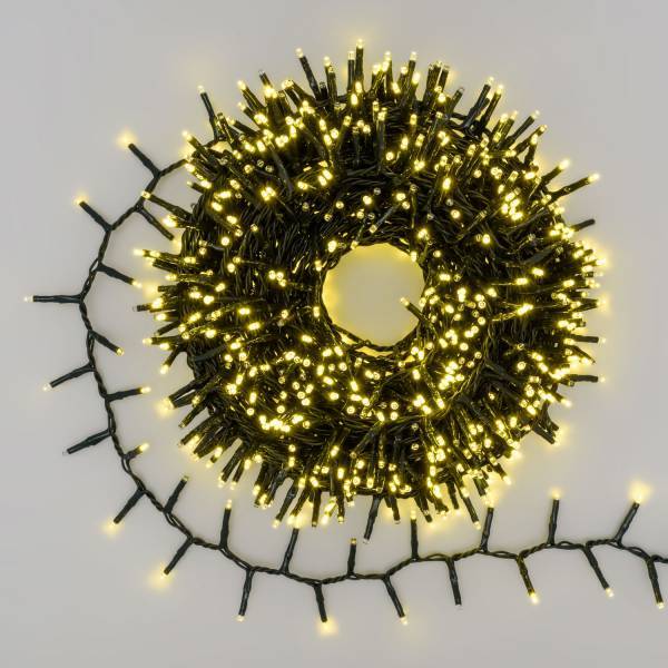 Lotti - Guirlande lumineuse Boa blanc chaud doré 20M D6cm 1000 mini LED Multiflash 31V IP44 Lotti - Imagen 1