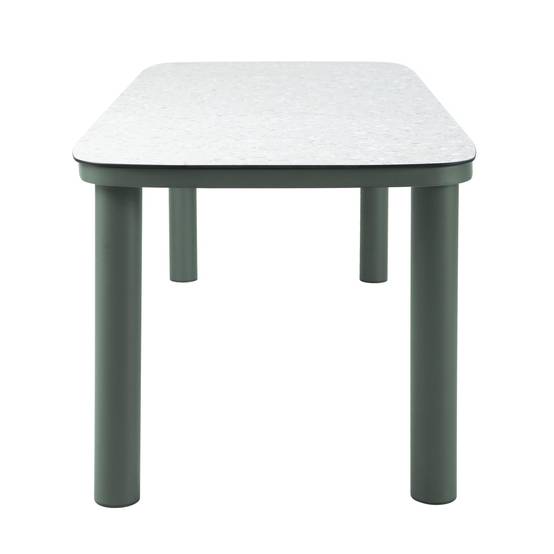 Oviala - Table de jardin structure en aluminium 8 personnes L213x90cm vert Nocera - Oviala - Image 6
