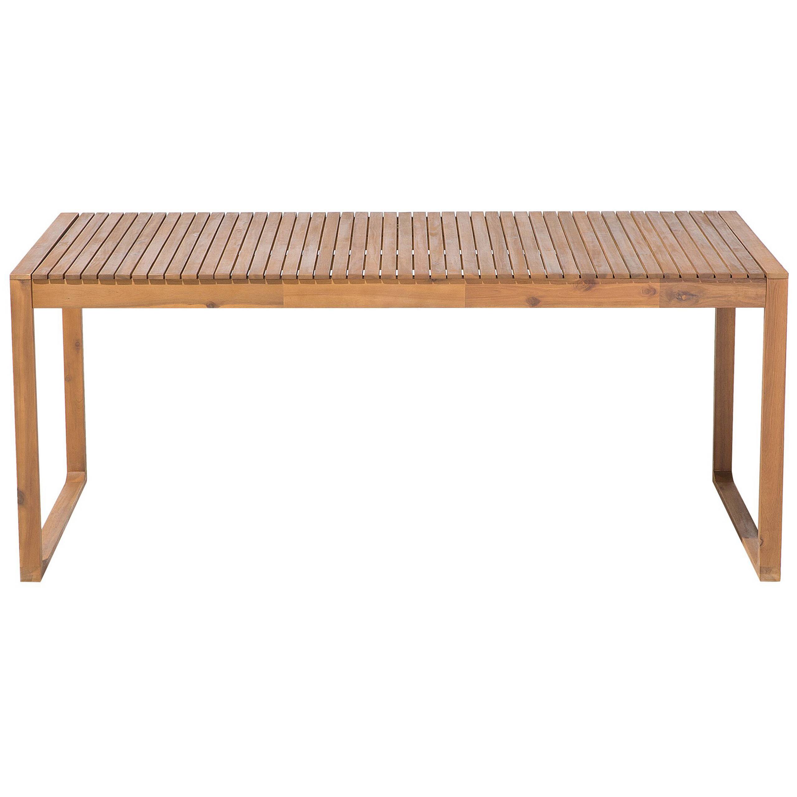 Beliani - Ensemble de Jardin composé d'une Table 180 x 90 cm et de 8 Chaises en Bois d'Accacia avec Coussins d'Assise Bleus Beliani - Imagen 6