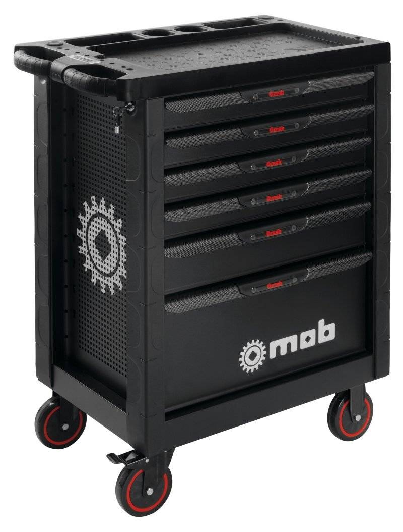 Mob Outillage - Servante d'atelier PROLINER noire 6 tiroirs – 156 pièces - MOB - Image 1