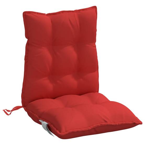 Lot de 2 Coussins d'extérieur - Coussins de chaise à dossier bas - Coussins de Siège pour intérieur et extérieur rouge tissu oxford - Image 5