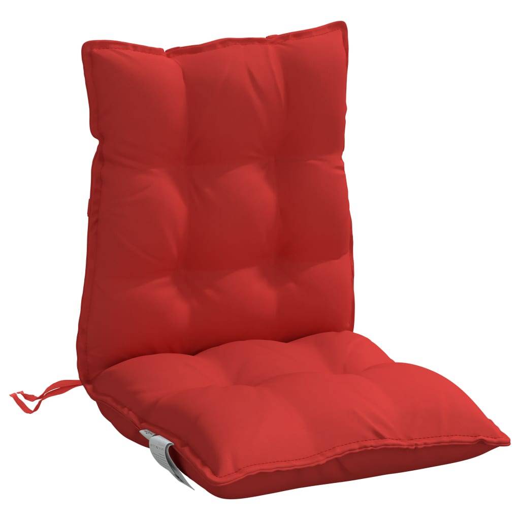 Lot de 2 Coussins d'extérieur - Coussins de chaise à dossier bas - Coussins de Siège pour intérieur et extérieur rouge tissu oxford - Image 5