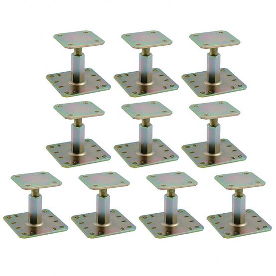 Lot de 10 Pieds de poteau réglables APRN100/150 SIMPSON - Image 1