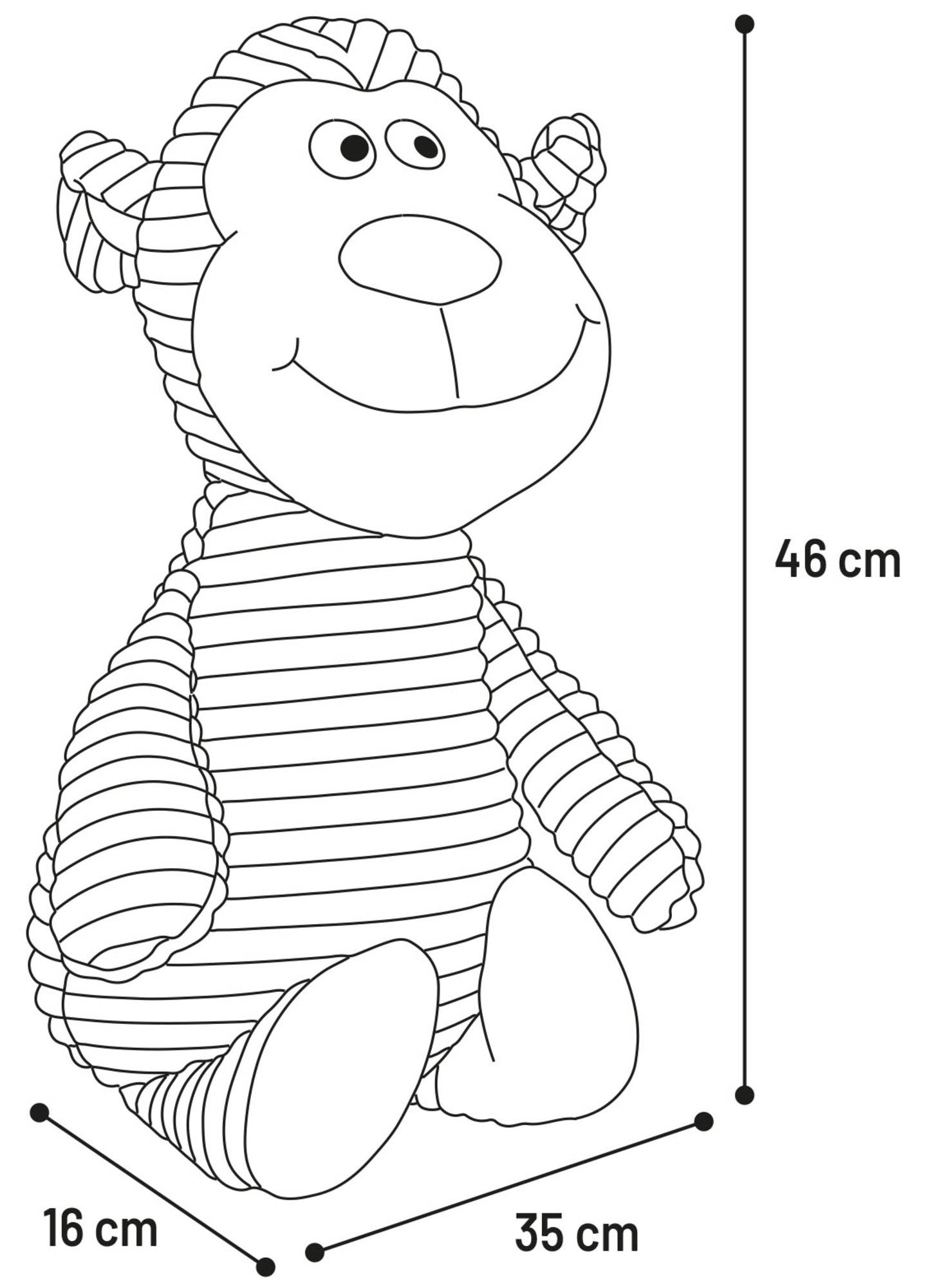 Eden - Jeu Peluche pour animaux sonore Singe - Image 3