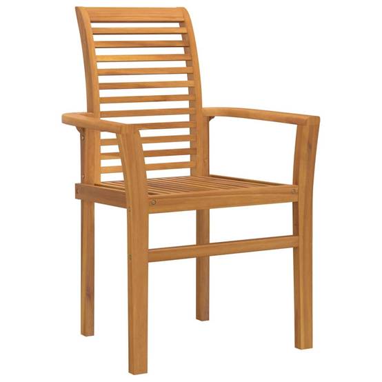 Chaise De Jardin empilable - Fauteuil De Jardin Marron 62,5 x 54,5 x 95,5 cm - Image 4