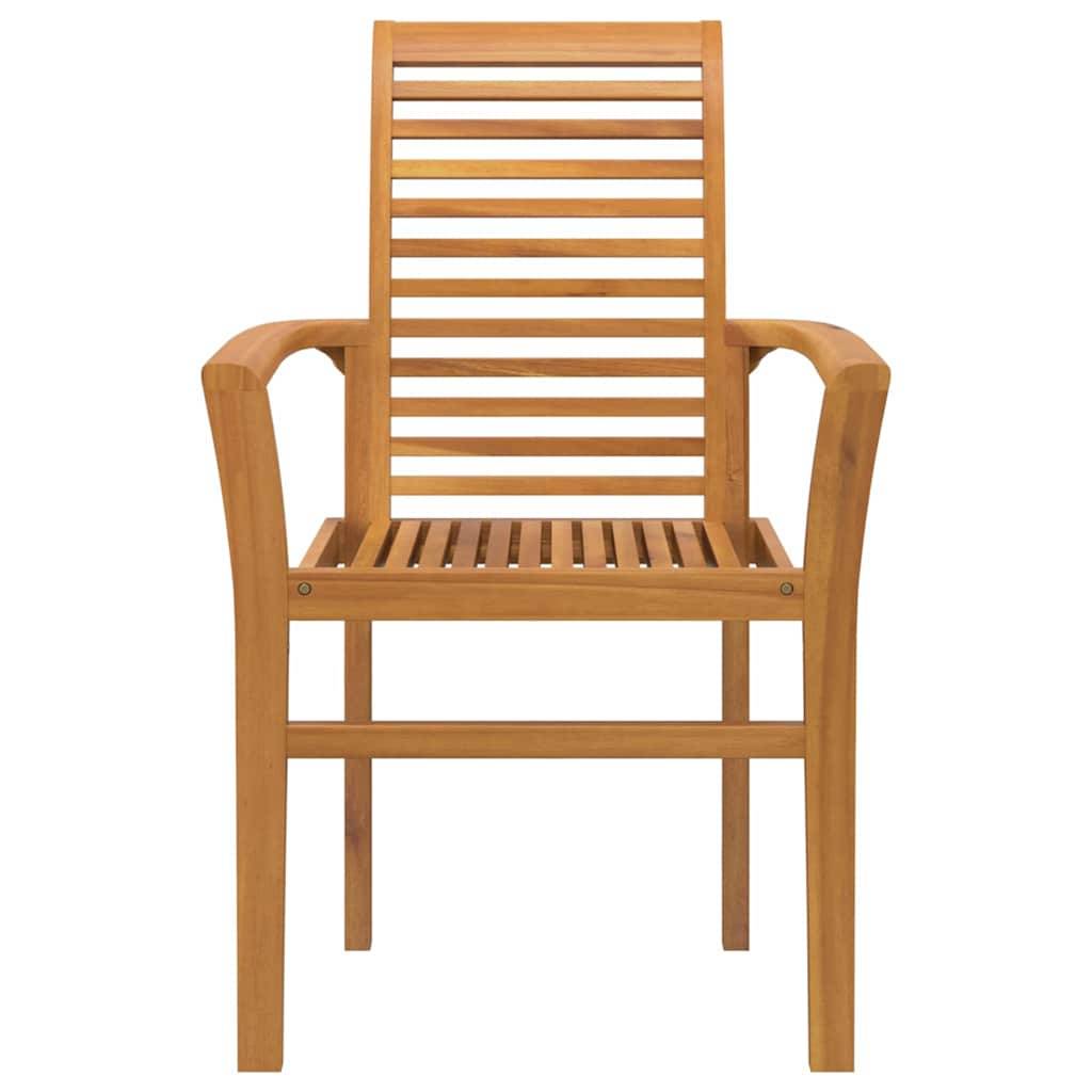Chaise De Jardin empilable - Fauteuil De Jardin Marron 62,5 x 54,5 x 95,5 cm - Image 5