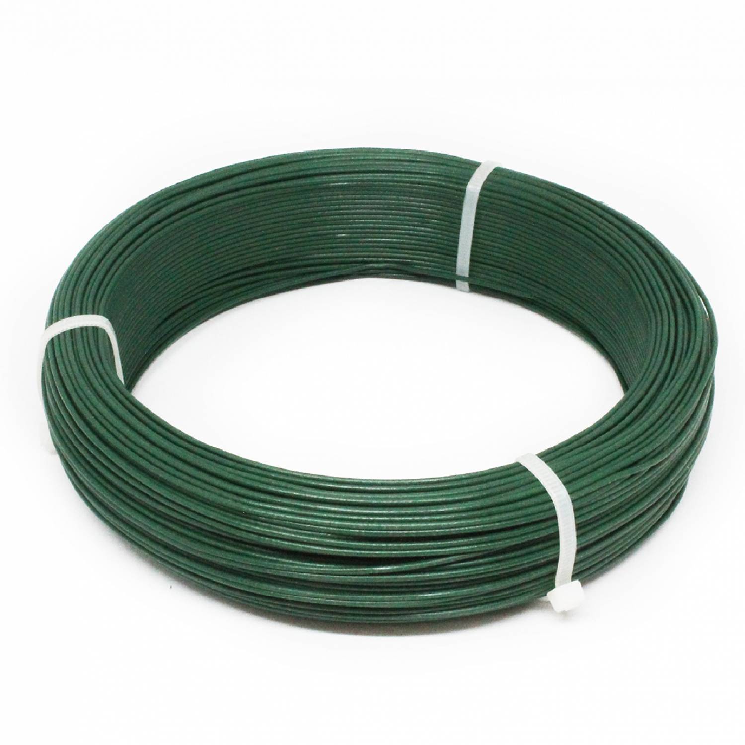 Linxor - Fil d'attache en acier galvanisé plastifié pour grillage ou autre - 100 m x 1.5mm Ø - Vert - Linxor - Imagen 1