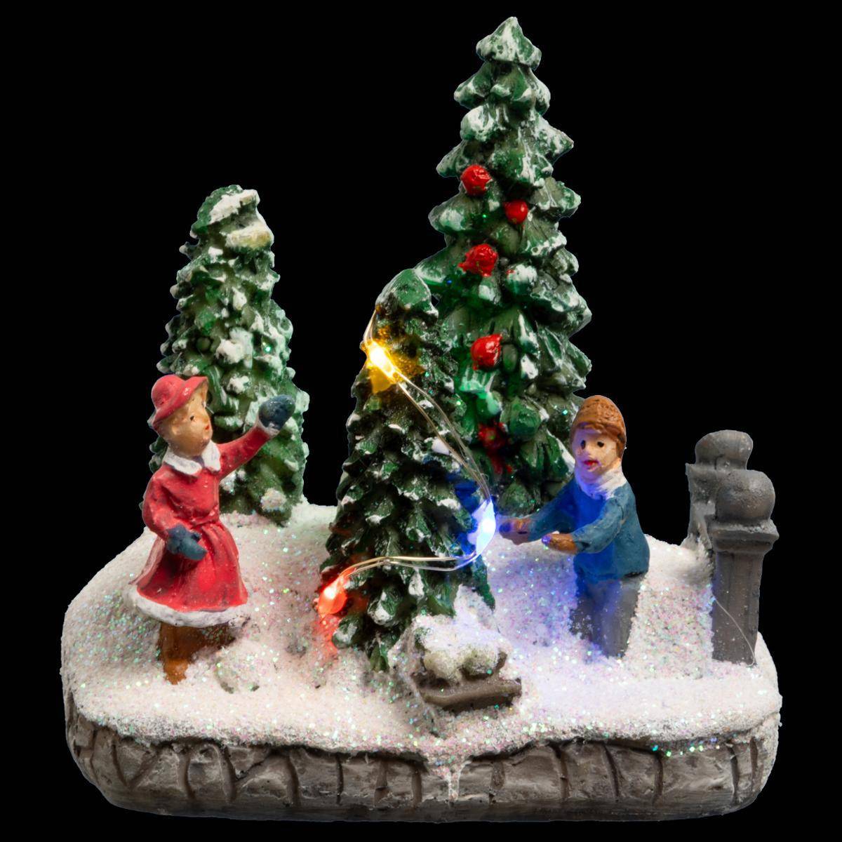 Feeric Christmas - Sujet lumineux sapin bonhomme de neige 3 - 4 LED assorti - Feeric Lights & Christmas - Imagen 1