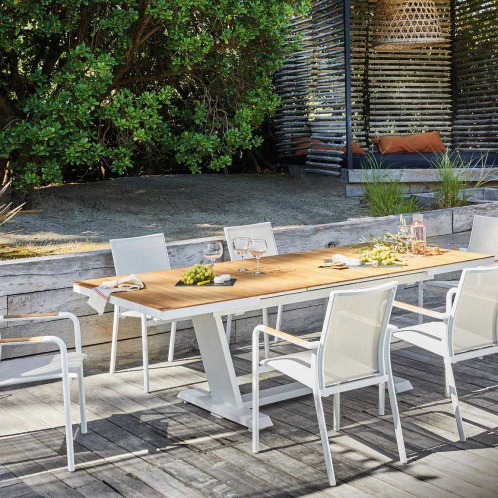 Sillón de jardín apilable de aluminio Aroha - Imagen 2
