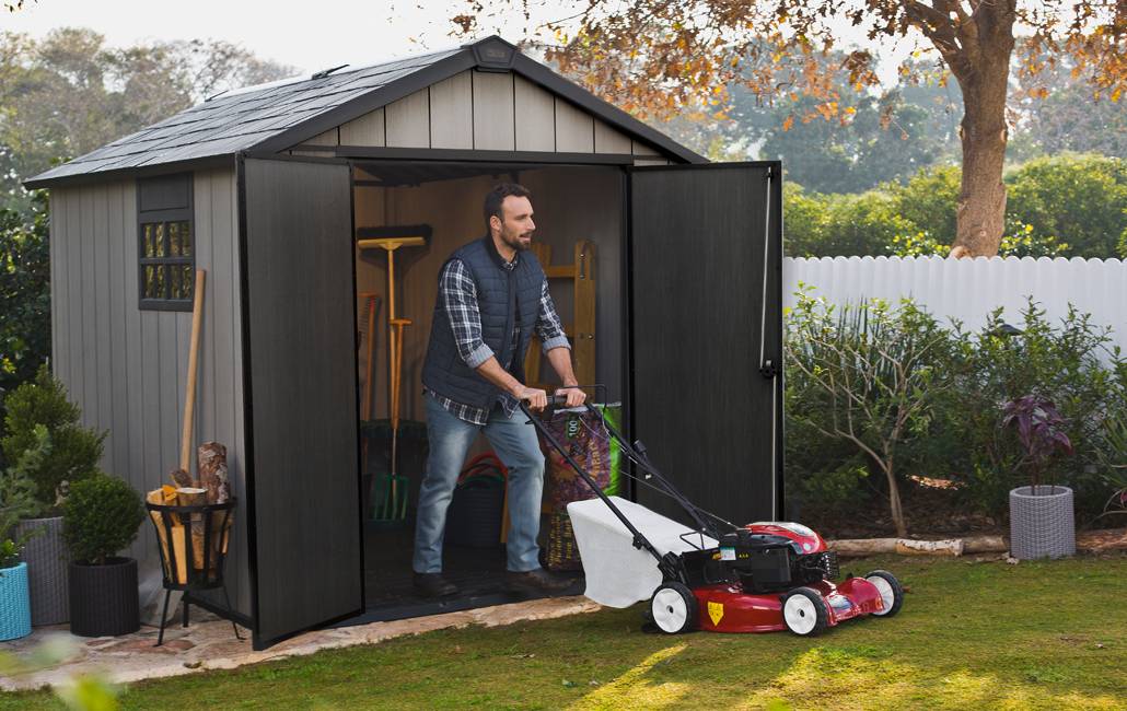 Keter - Abri Jardin Résine "brossium Oakland 759" -  6,6 M² - 229 X 287 X 242 Cm - Gris Brossé - Imagen 4