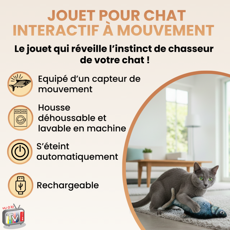 X 2 Jouet chat | Jouet pour chat interactif à mouvement automatique- VENTEO - Image 2
