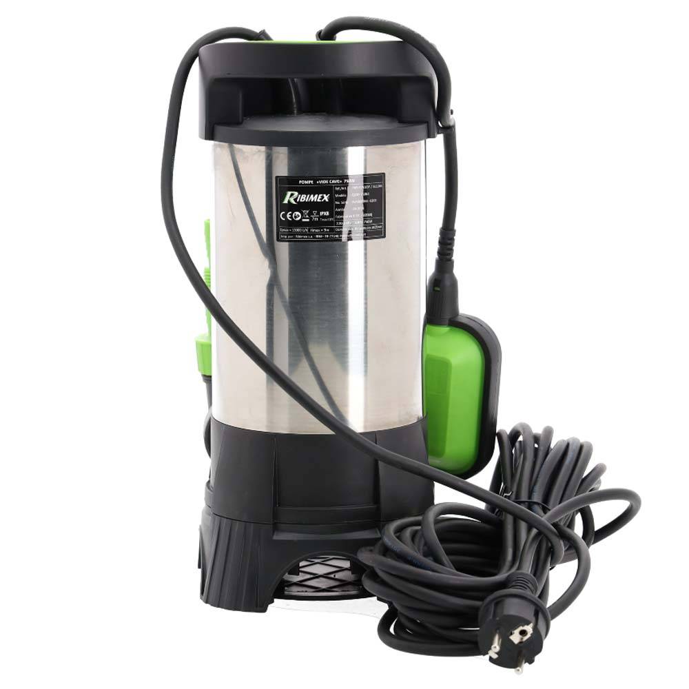 Ribimex - Pompe vide cave Pro inox 750 W (Eaux Chargées) - Imagen 5