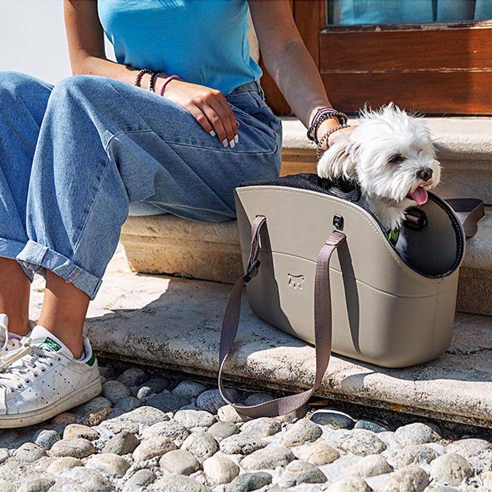 Ferplast - Sac pour Petits Animaux WITH ME PRO max 8 kg, Réseau de Protection et Poignées Réglables - Imagen 4