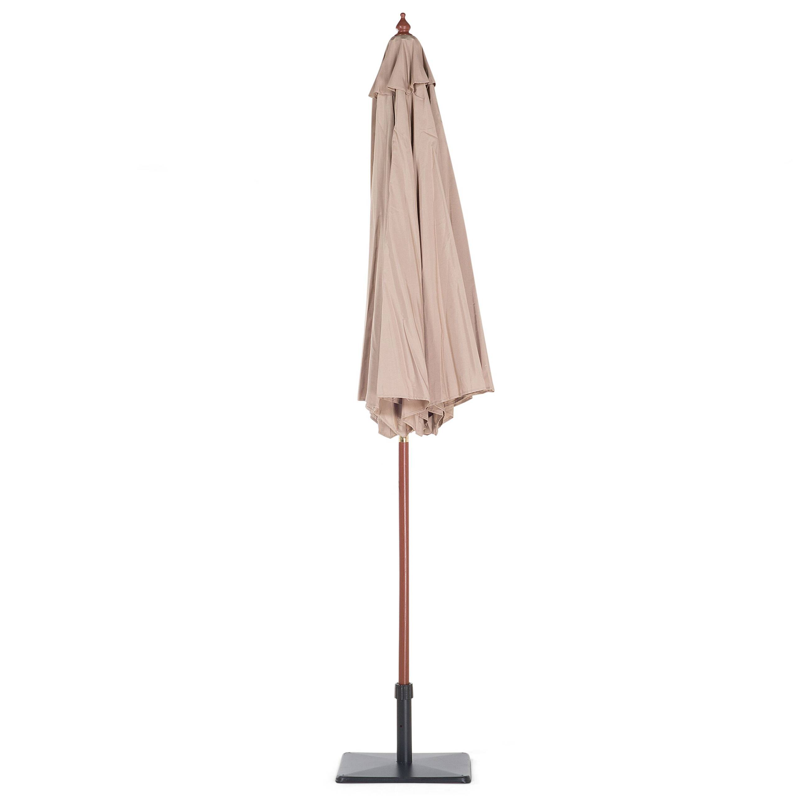 Beliani - Grand parasol pour terrasse ou jardin avec toile en tissu beige sable - Imagen 6