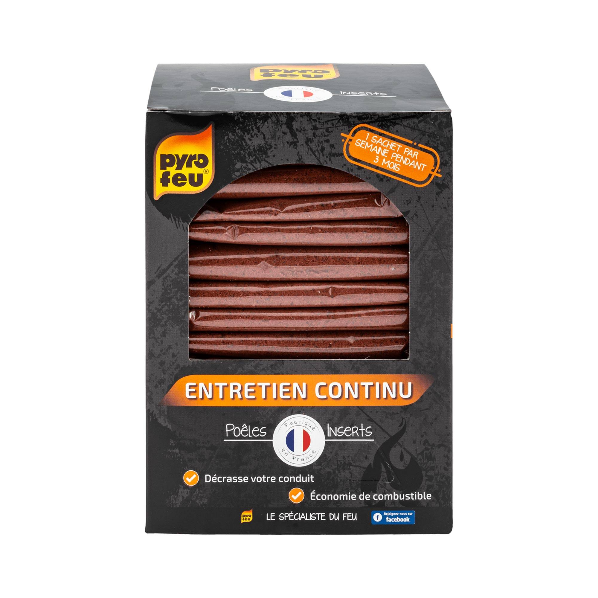 Poudre de ramonage  entretien continu  14x70gr Pyrofeu - Image 1