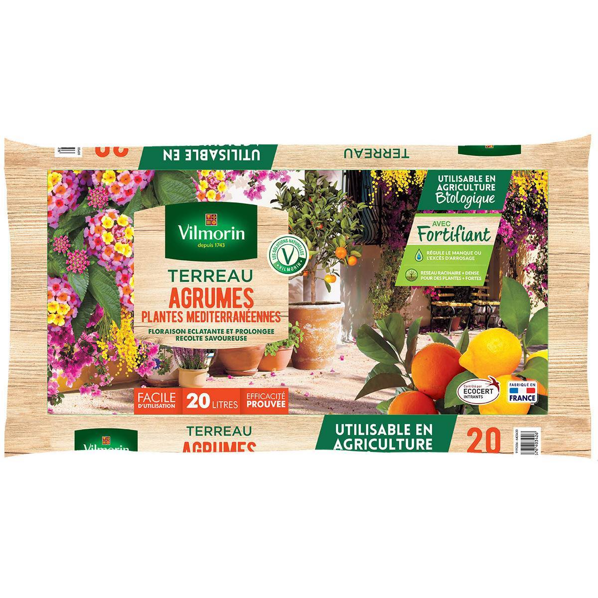 Vilmorin - Terreau agrumes plantes méditerranéennes Vilmorin sac de 20 litres
