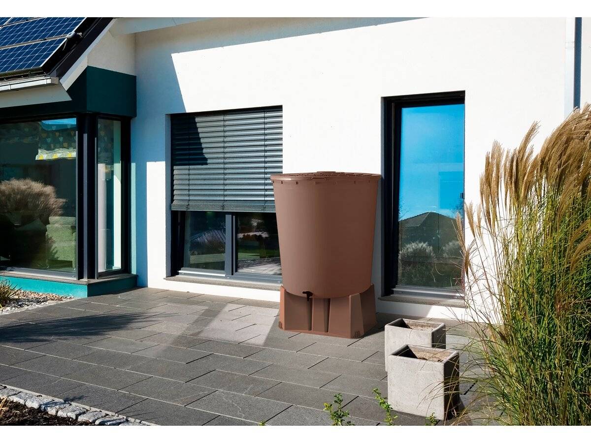 Récupérateur D'eau "ubud" - 500 Litres - Taupe -habitat Et Jardin - Imagen 2