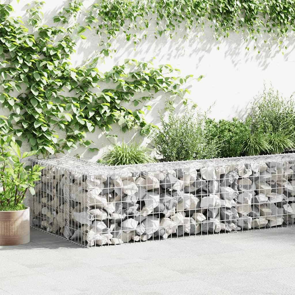 Mur à gabion avec couvercles Acier galvanisé Argenté 900 x 50 x 50 cm - PANGIVO - Image 1