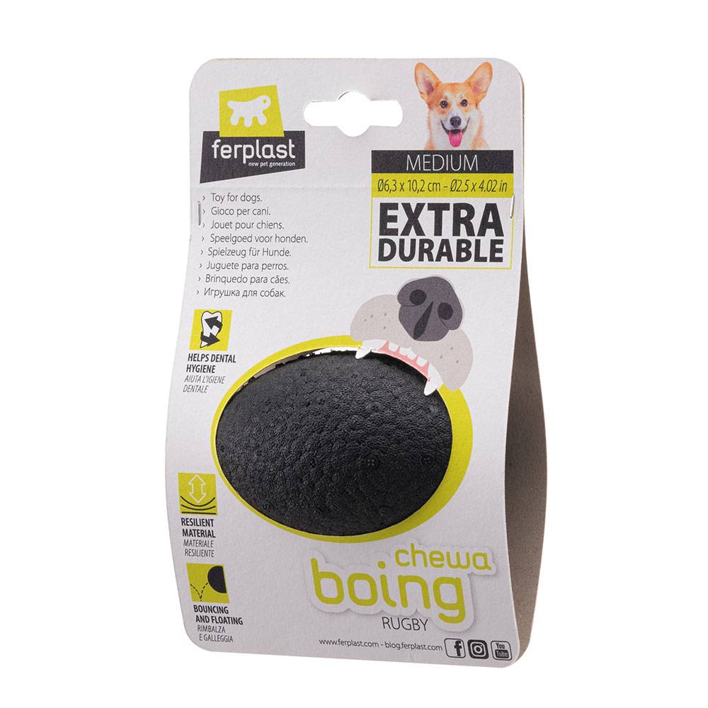 Ferplast - Ferplast Jouet Chien, en Matériau Durable, Non Toxique, Résistante aux Morsures, pour l'Hygiene Dentaire, Rebondissant et Flottant, CHEWA BOING RUGBY - Image 7