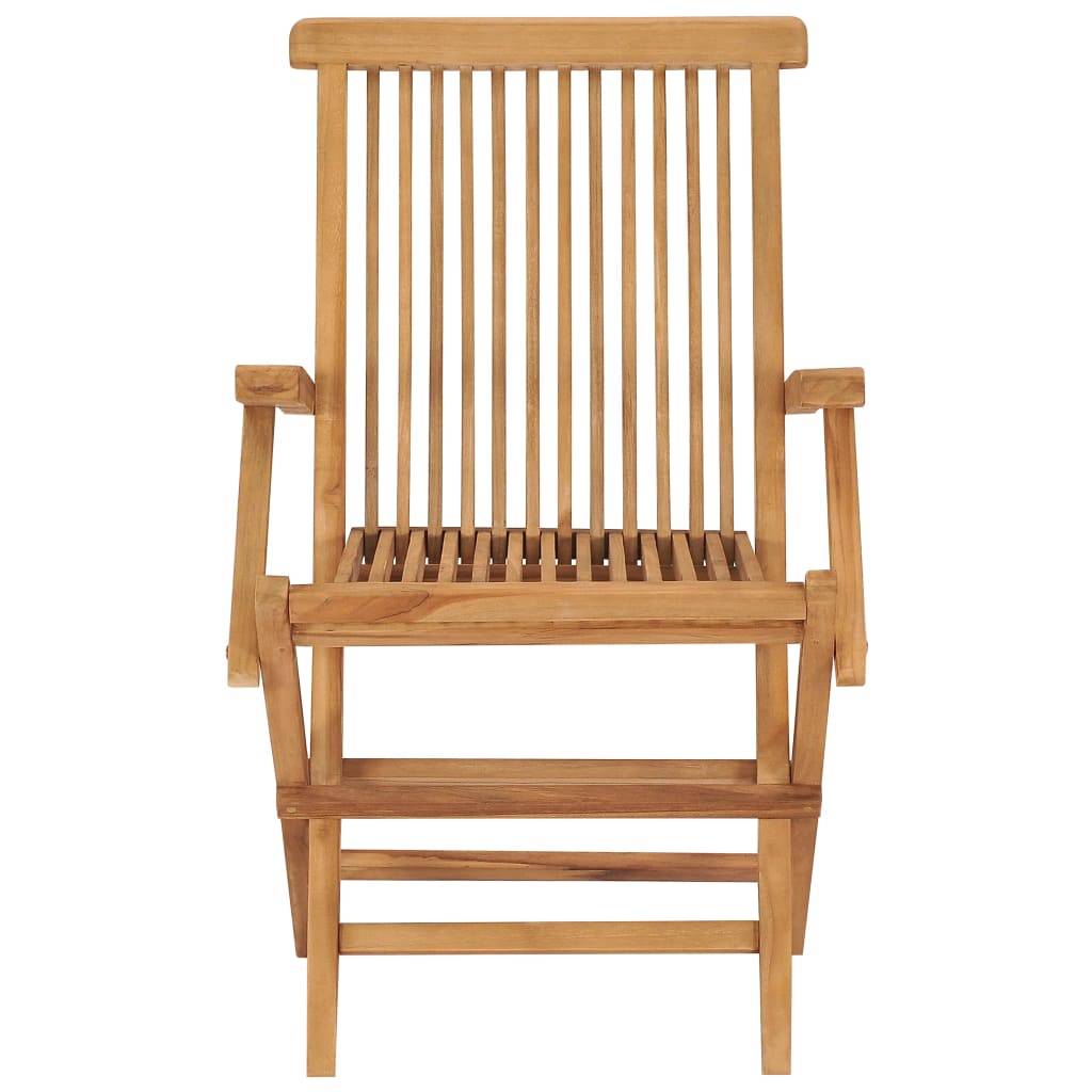 Maison Chic - Lot de 4 Chaises de jardin avec coussins - Chaises d'extérieur - Fauteuils de jardin rouge bordeaux Teck-JU12635 - Image 10