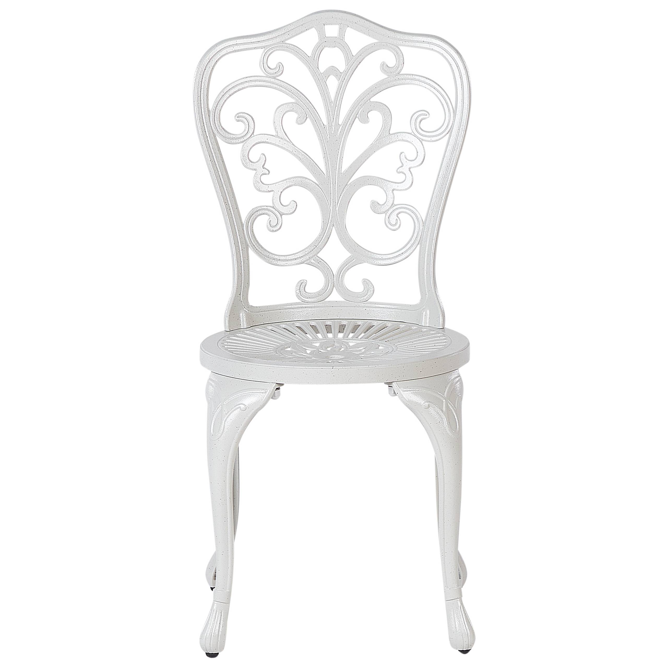 Chaise de jardin Aluminium Blanc cassé TRIORA - Beliani - Image 3