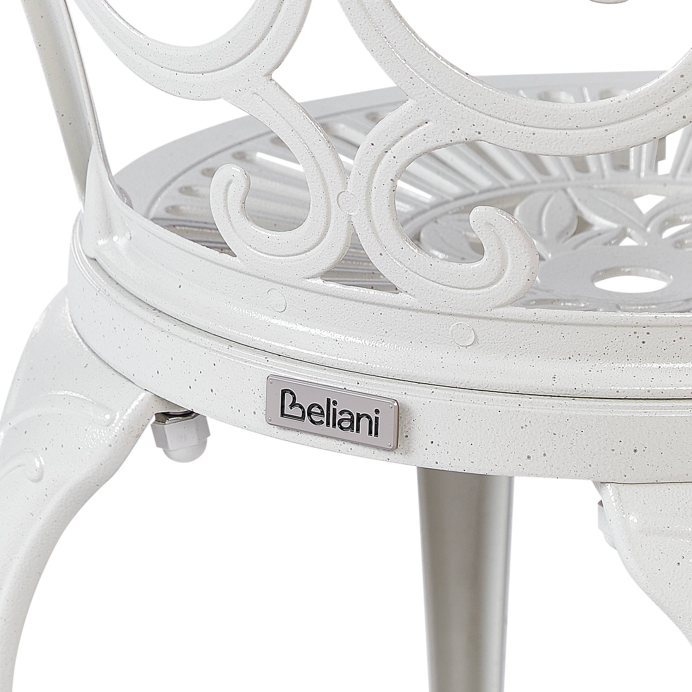 Beliani - Chaise de jardin Aluminium Blanc cassé TRIORA - 50x50x88- Beliani - Image 6