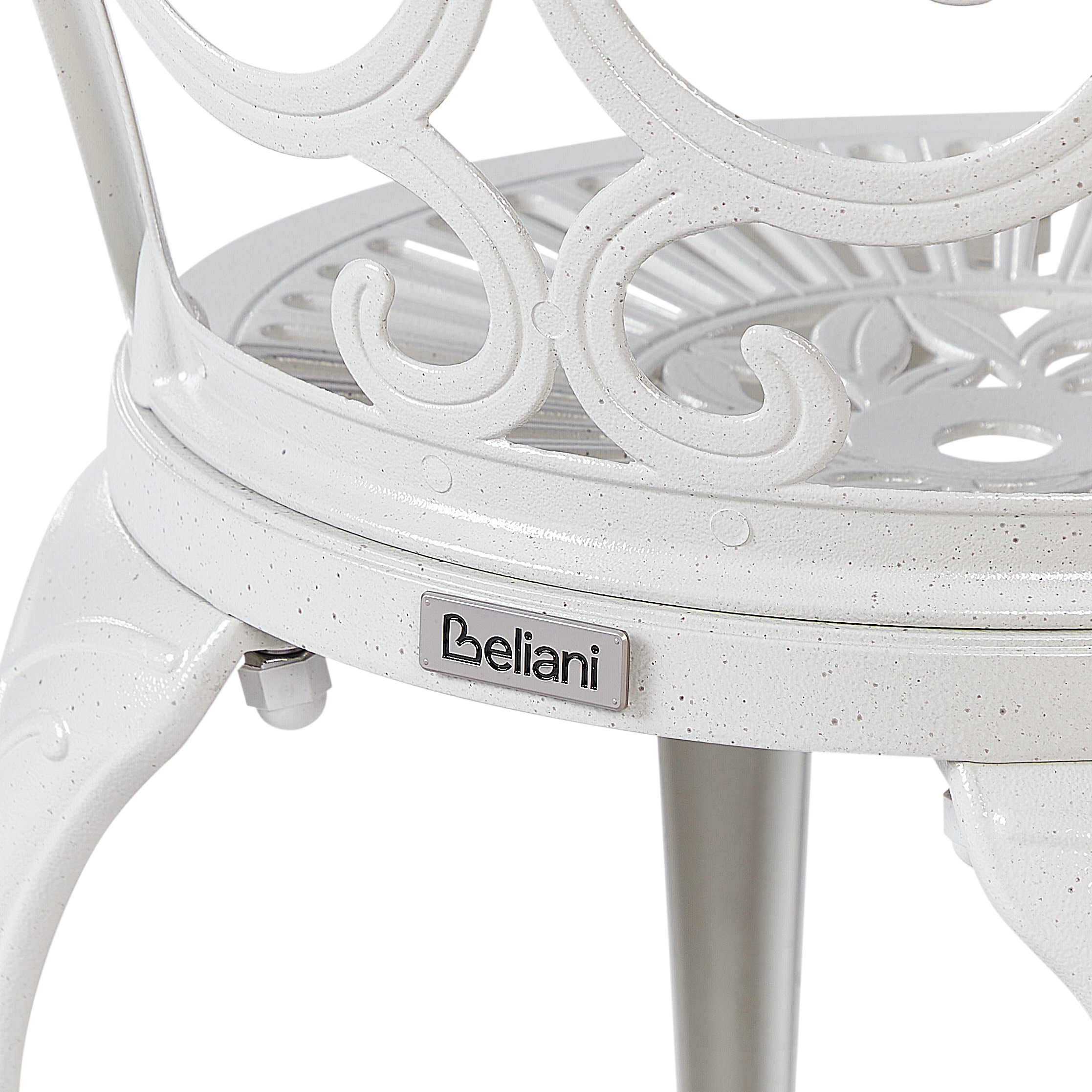Chaise de jardin Aluminium Blanc cassé TRIORA - Beliani - Image 6