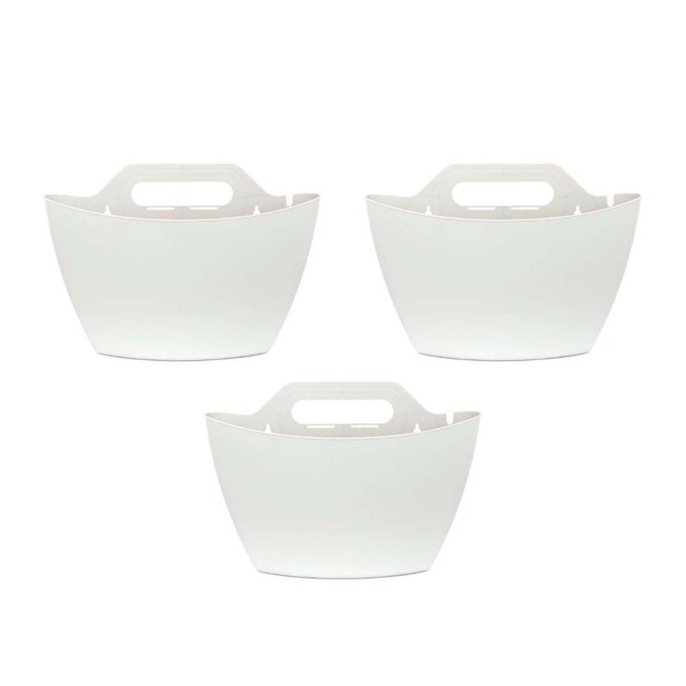 Pack de 3 pots muraux CitySens blancs avec arrosage manuel - Image 2