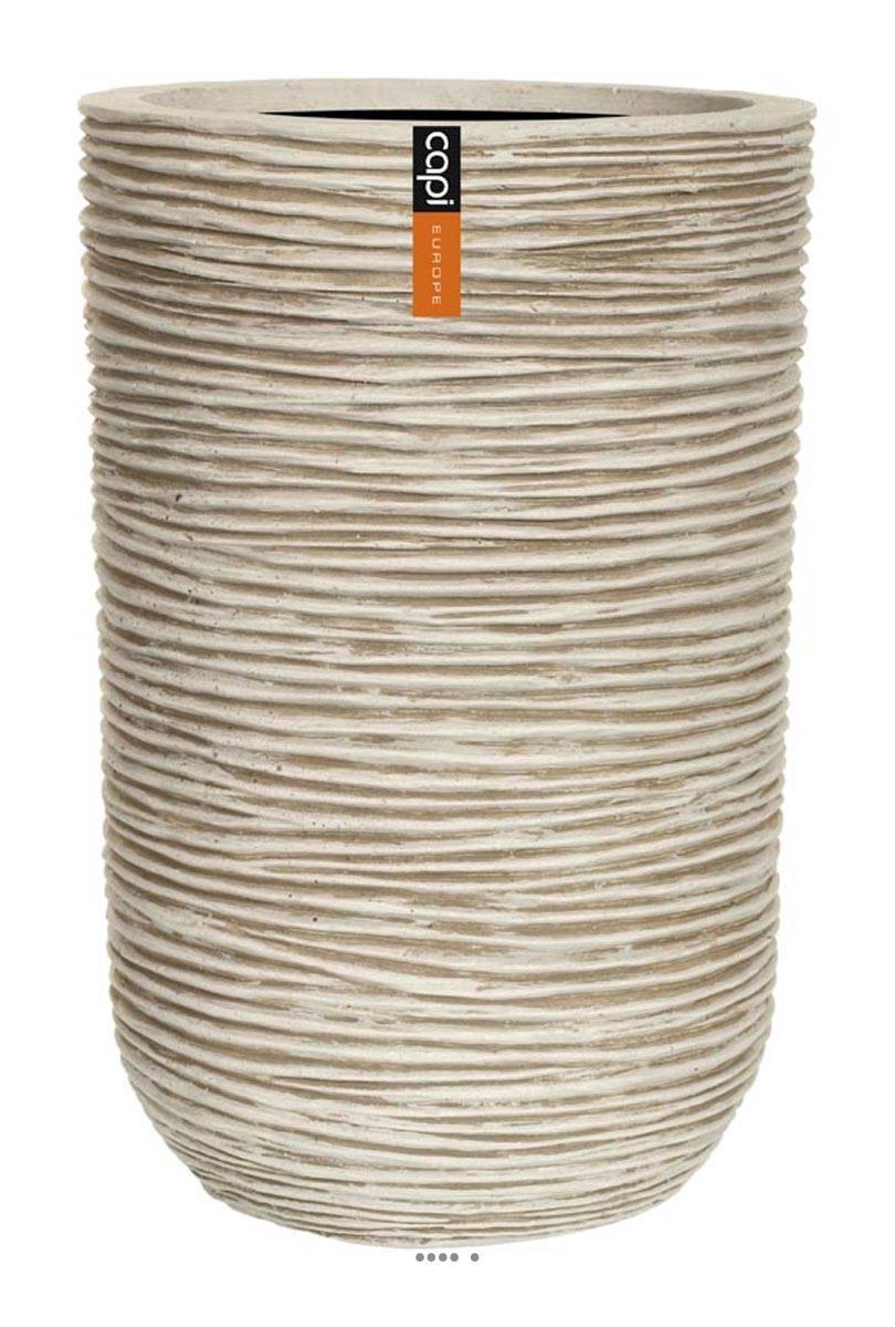 Artificielles - Bac Fibres et magnesium Hany Ext. EggPot haut D 47 x H69 cm Sable - dimhaut: H 69 cm - couleur: Sable