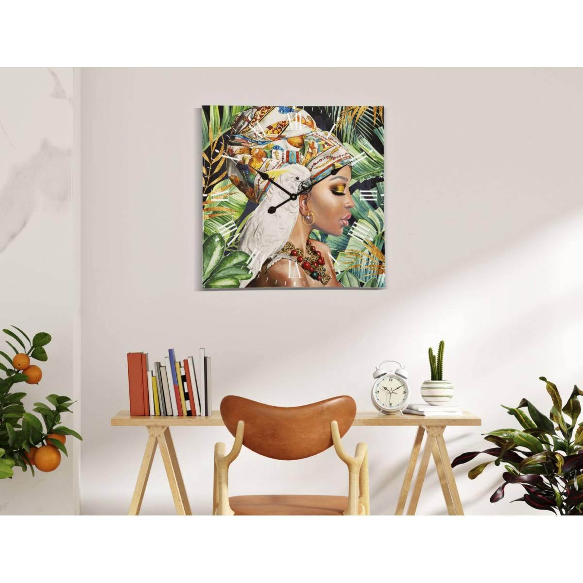 Horloge Murale Déco "Kloe" 60cm Multicolore - Image 6