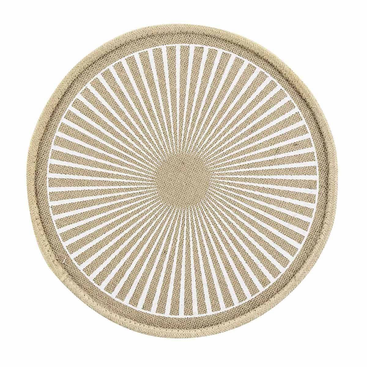 Paris Prix - Set de Table en Jute "Soleimio" 38cm Naturel - Image 1