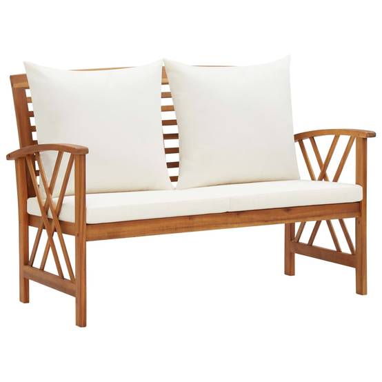 Prolenta Premium - Banc de jardin Blanc 67 X 119 cm - Prolenta Premium - Image 1