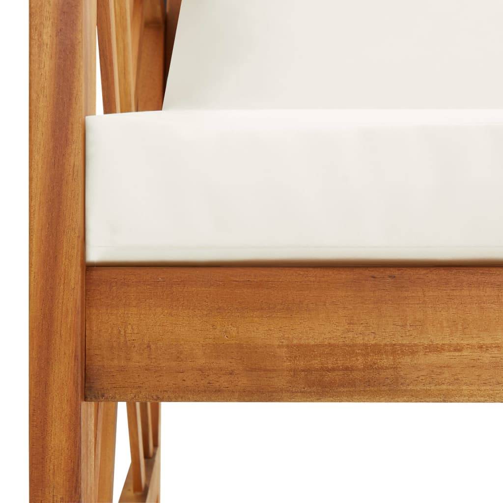 Prolenta Premium - Banc de jardin Blanc 67 X 119 cm - Prolenta Premium - Image 5