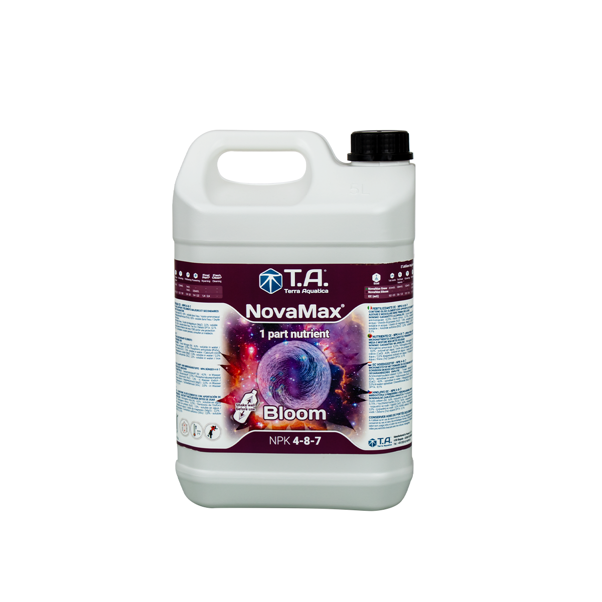 Novamax Bloom Terra Aquatica 1L - Engrais Floraison Puissant Pour Plantes D'Intérieur Et Extérieur