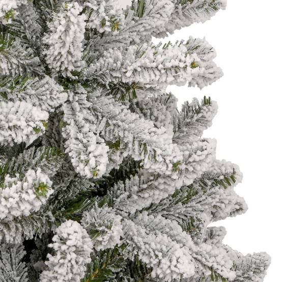 ComfortXL - Sapin de Noël artificiel floqué PVC très grande taille intérieur Blanc 300 cm – ComfortXL Outdoor Living - Image 6