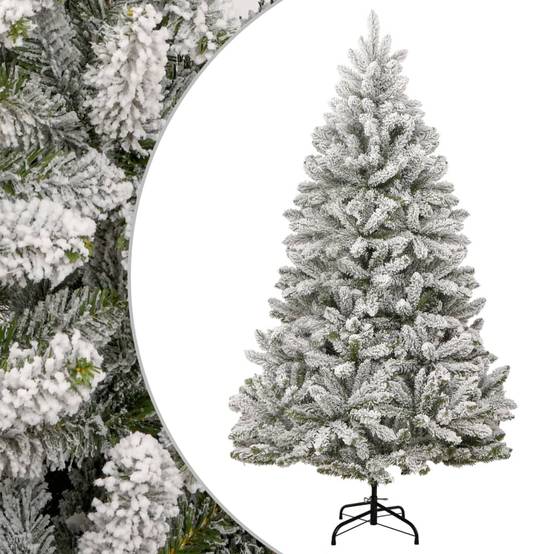 ComfortXL - Sapin de Noël artificiel floqué PVC très grande taille intérieur Blanc 300 cm – ComfortXL Outdoor Living - Image 1