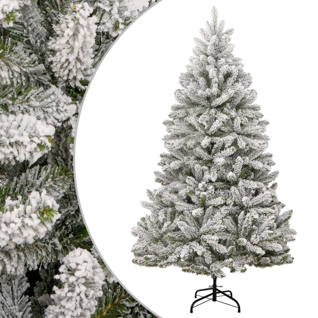 ComfortXL - Sapin de Noël artificiel floqué PVC très grande taille intérieur Blanc 300 cm – ComfortXL Outdoor Living - Image 1