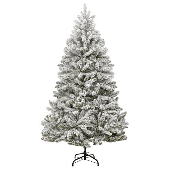 ComfortXL - Sapin de Noël artificiel floqué PVC très grande taille intérieur Blanc 300 cm – ComfortXL Outdoor Living - Image 2