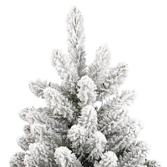 ComfortXL - Sapin de Noël artificiel floqué PVC très grande taille intérieur Blanc 300 cm – ComfortXL Outdoor Living - Image 4