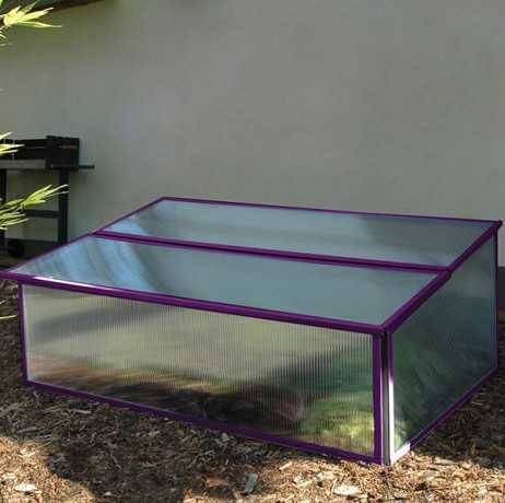 Vitavia - Mini serre Levana 1 - Structure 0.5m² en alu et polycarbonate 4 mm, Couleur Beige - Image 3