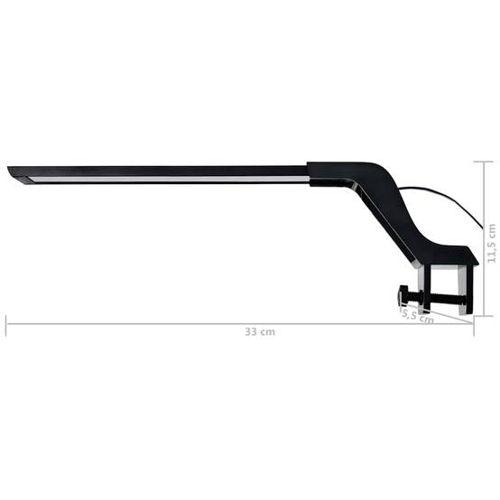 Lampe LED à Pince pour Aquarium Design Fin Lumière Bleue et Blanche 35-55 cm - ComfortXL Outdoor Living - Image 5