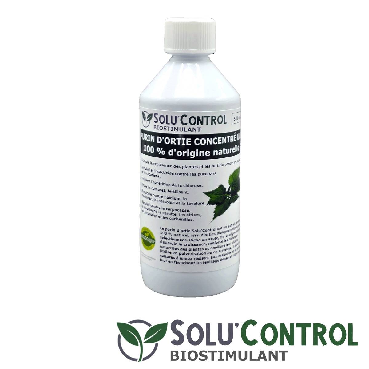 SOLU'CONTROL - Purin d’Ortie Naturel – 500 ml – Produit Végétal – Stimule la Croissance et Renforce les Plantes - Image 3