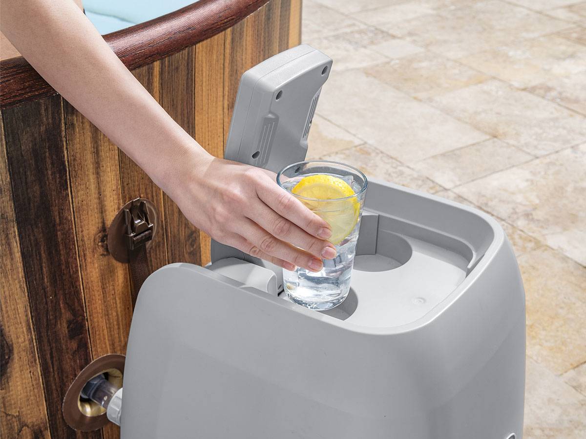 Bestway - Kit spa gonflable Bestway Lay-Z-Spa Helsinki rond Airjet 5/7 places + Kit de nettoyage - Imagen 8