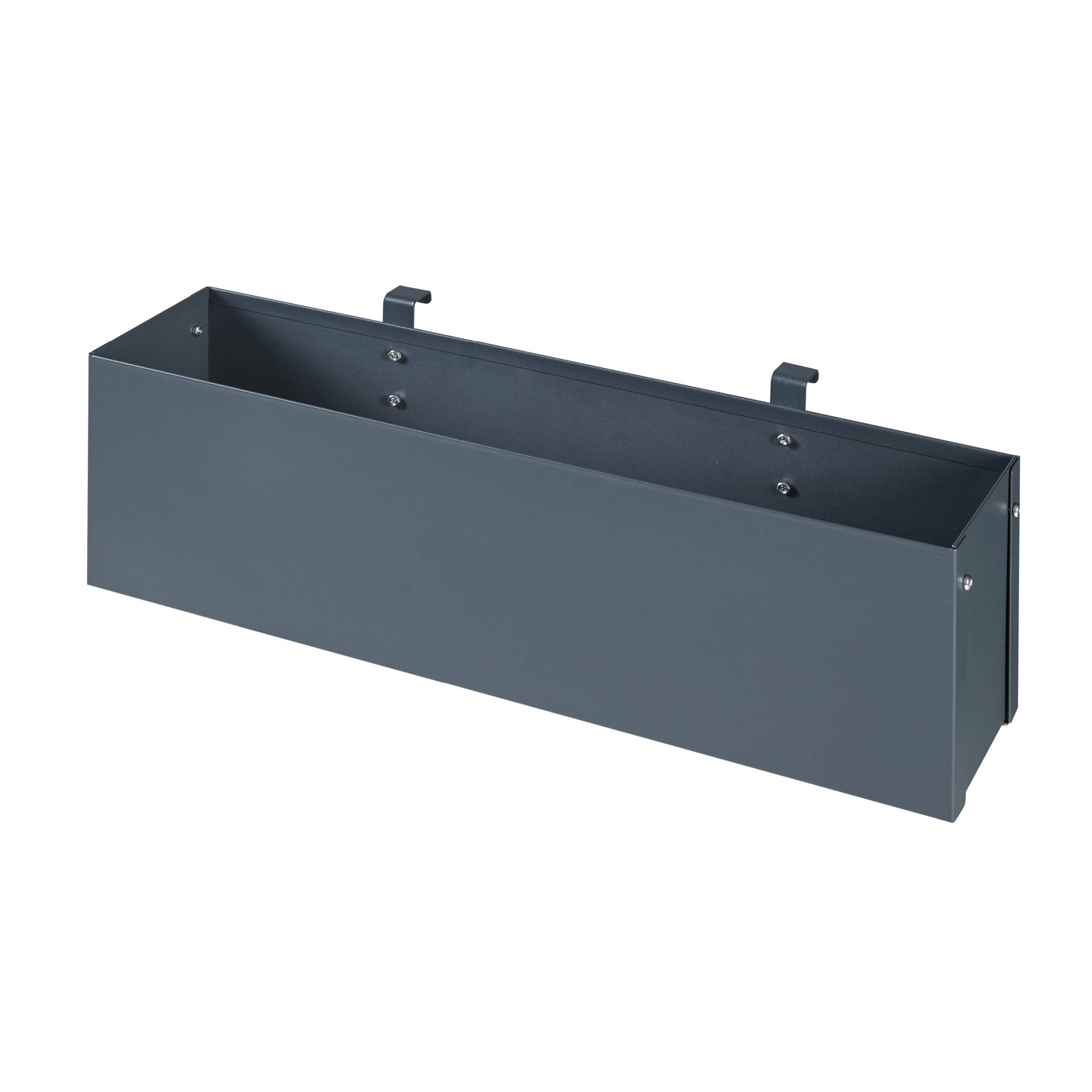 Jardinière suspendue Achtkarspelen acier galvanisé 50 x 12 x 15 cm anthracite [en.casa] - Imagen 4