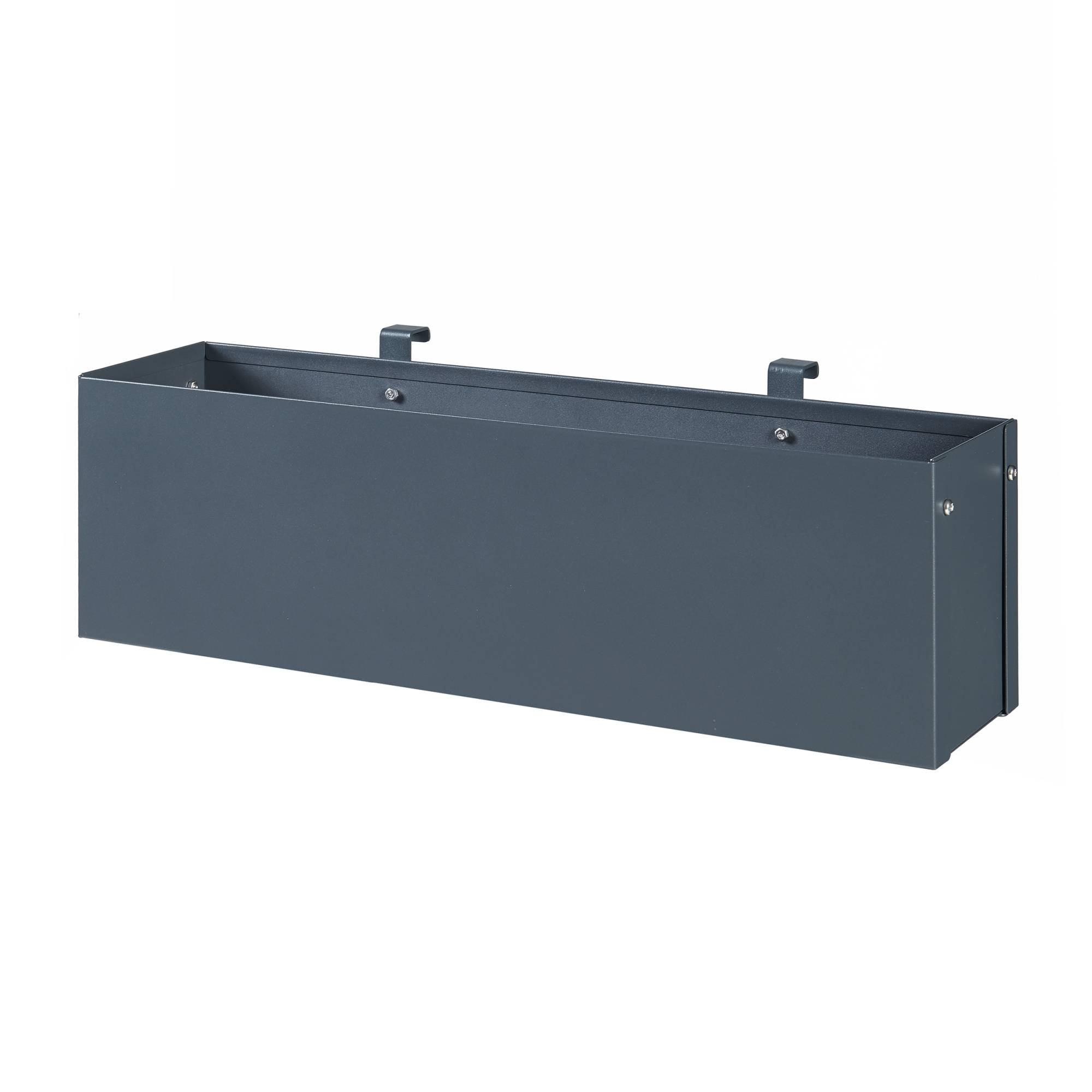Jardinière suspendue Achtkarspelen acier galvanisé 50 x 12 x 15 cm anthracite [en.casa] - Imagen 1