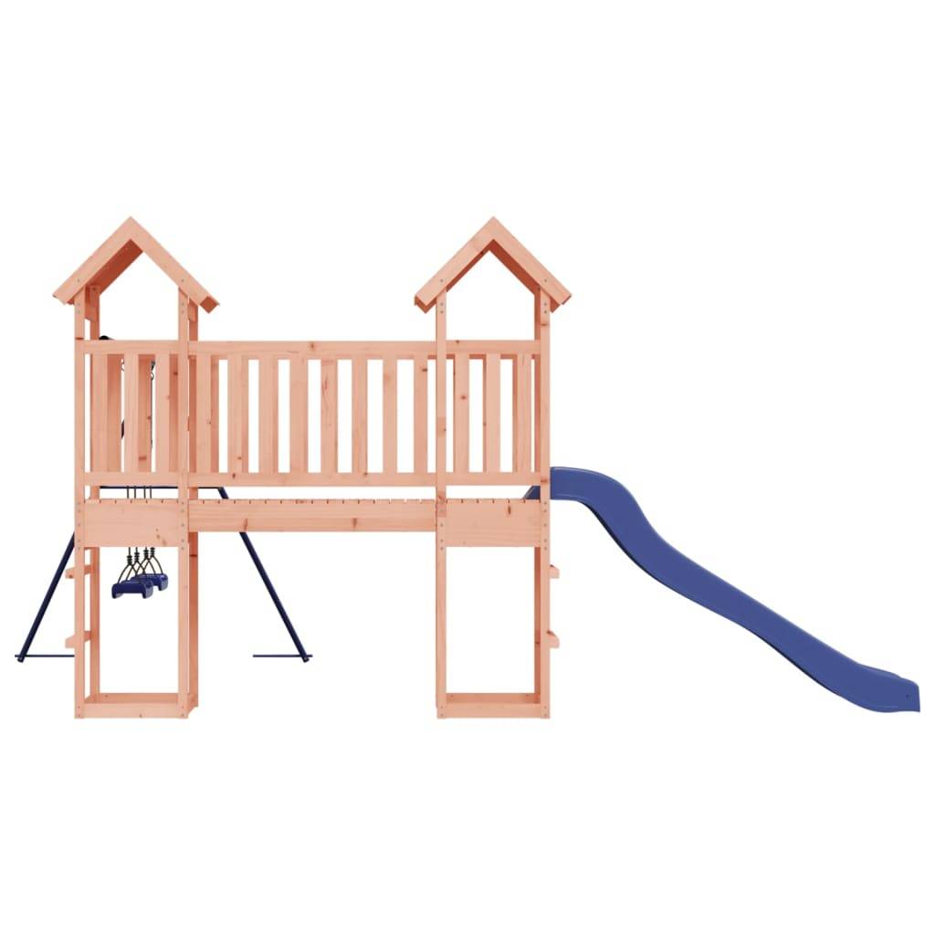 Helloshop26 - Aire de jeux d'extérieur balançoires toboggan portiques robuste jeux jardin 308 x 461 x 207 cm bois massif de douglas - Imagen 4