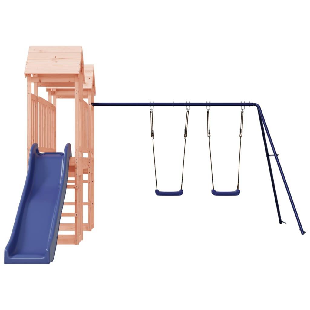 Helloshop26 - Aire de jeux d'extérieur balançoires toboggan portiques robuste jeux jardin 308 x 461 x 207 cm bois massif de douglas - Imagen 3